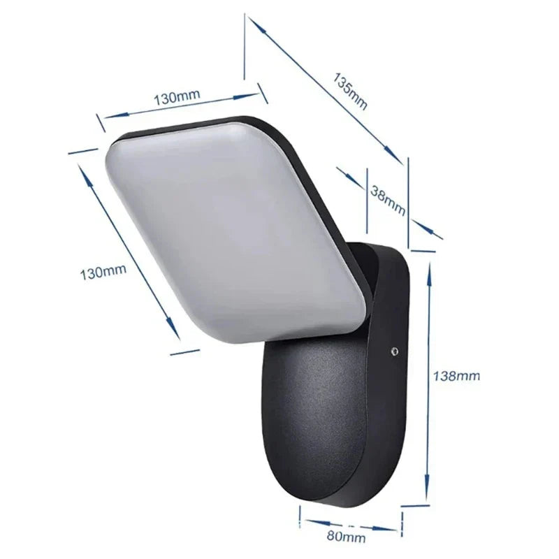 LumiGuard - Candeeiro de Parede LED Moderno com Sensor de Movimento, Resistente ao Tempo e Poupa Energia
