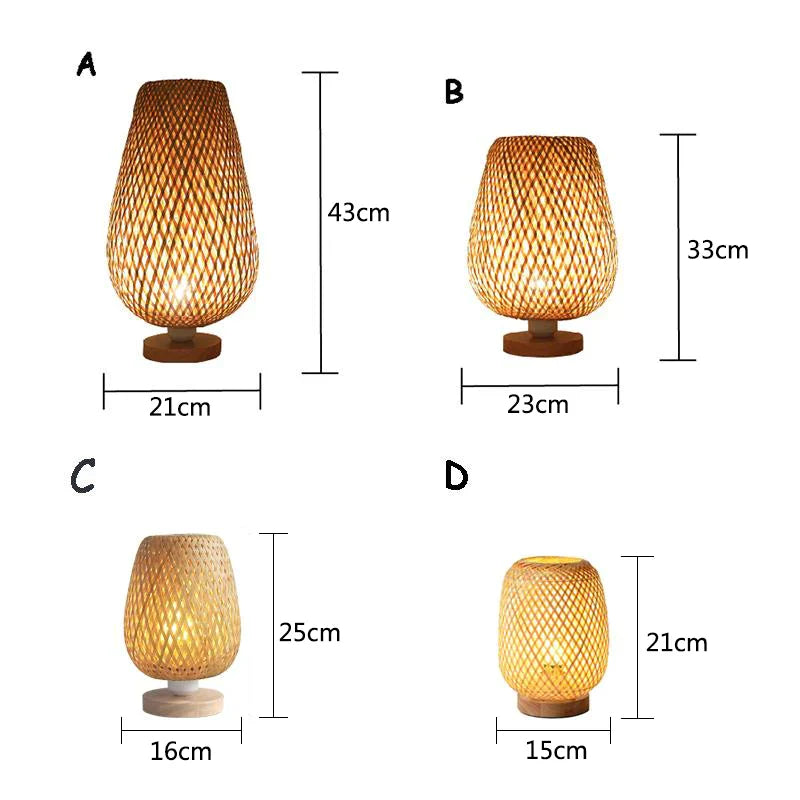 BambooElegance - Lampade in Bambù Vintage