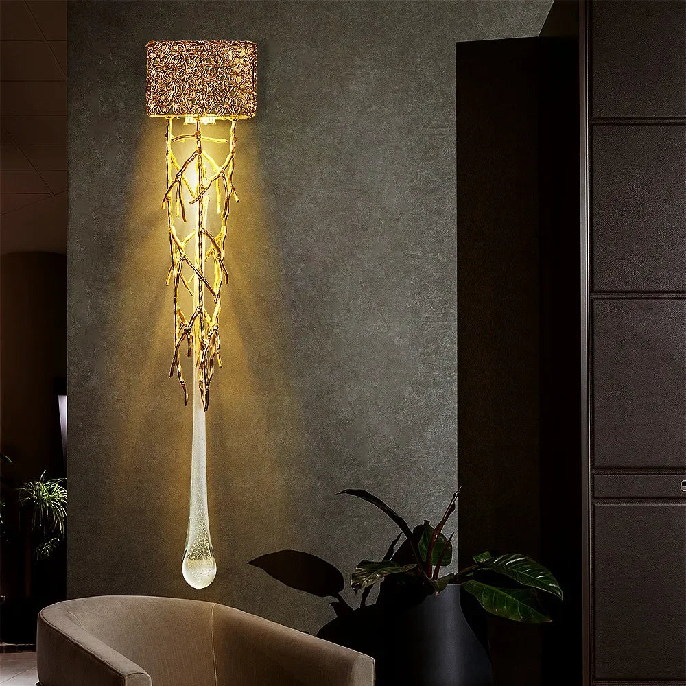 CrystalLux - Lâmpada de Parede de Cristal Luxuosa em Estilo Antigo Iluminação Elegante