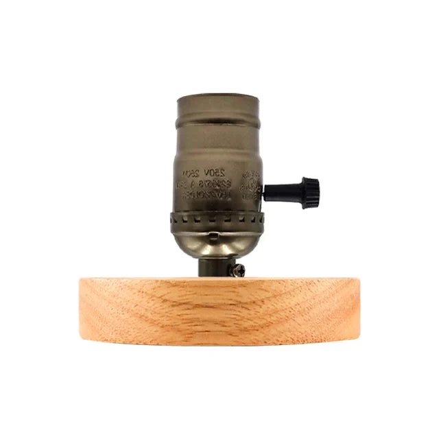 RusticGleam - Vintage Houten Tafellamp