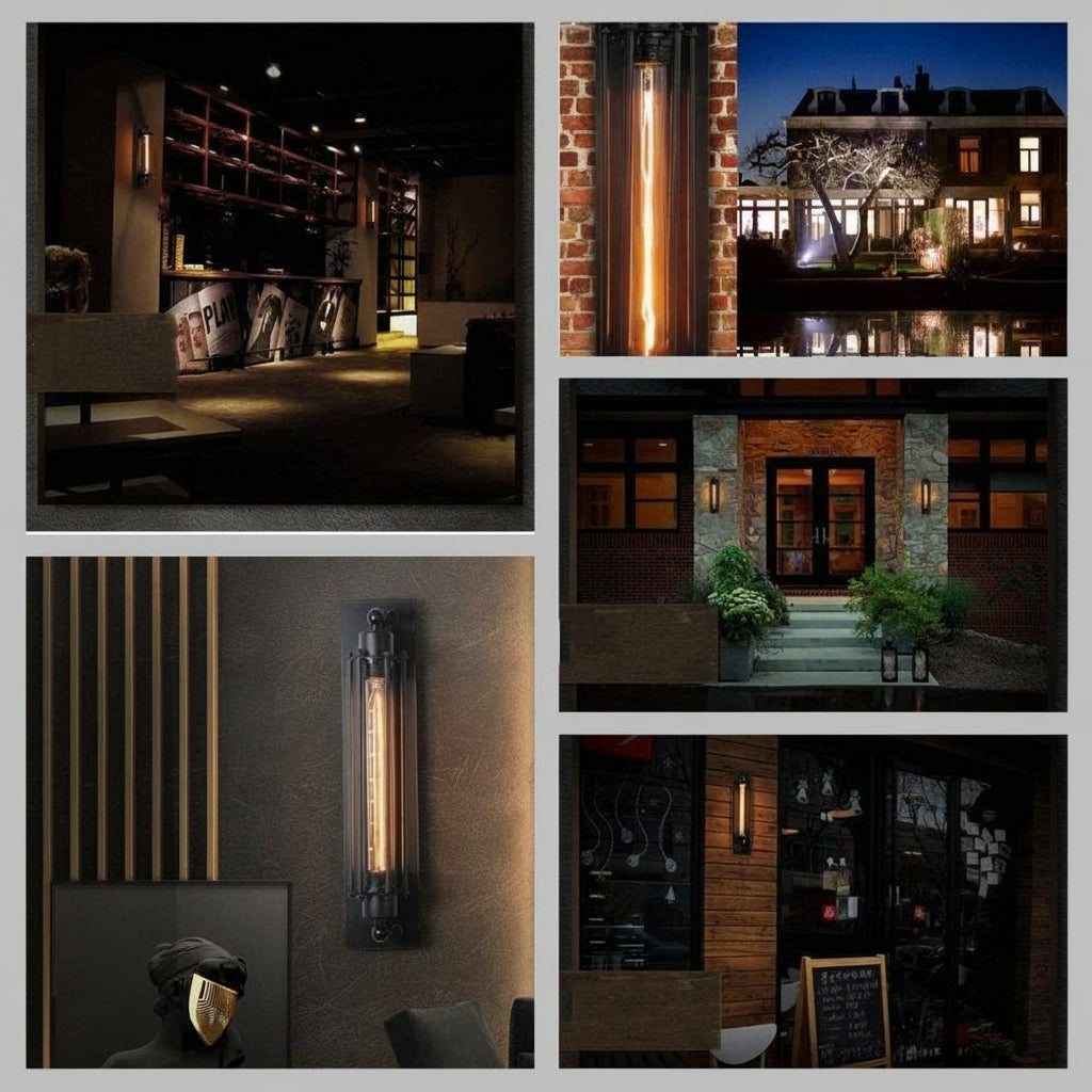 Vintage Industrial LED Wall Lamp Atmospheric Interior Lighting