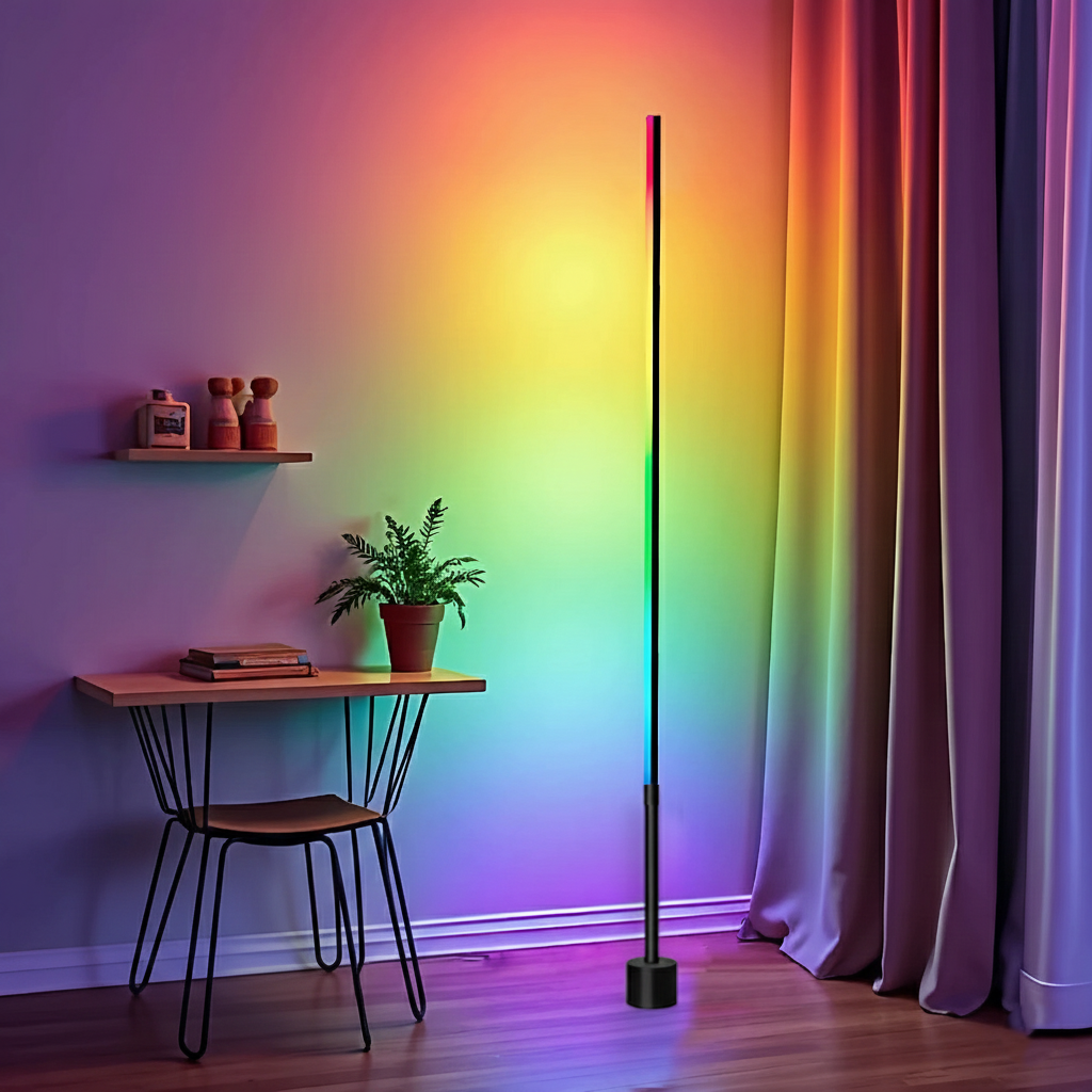 Floor Lamp LED RGB Corner Lamp Ambient Lighting Living Room