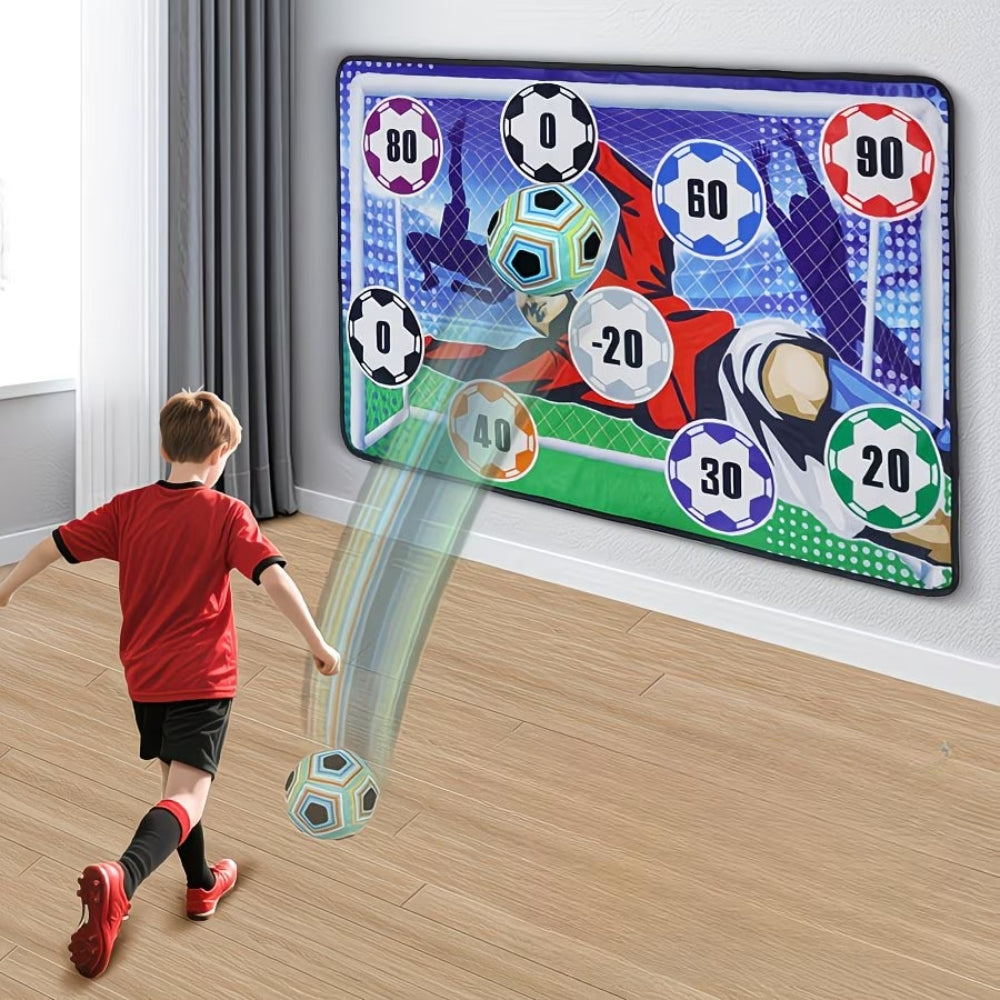 Soccer Goal World Cup Kids Sticky Ball Shooting Goal Playset
