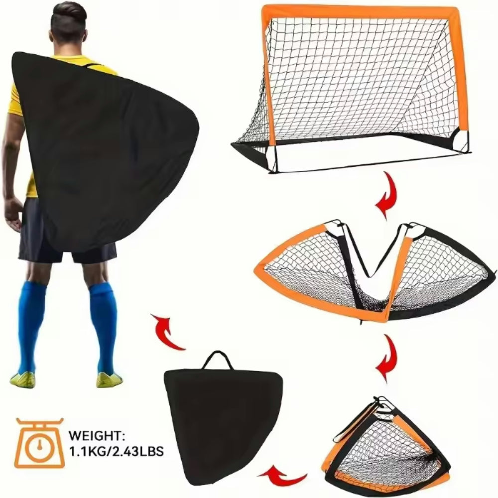 Porta da calcio Coppa del Mondo Rete da calcio Pieghevole Porta da allenamento Giardino Bambini