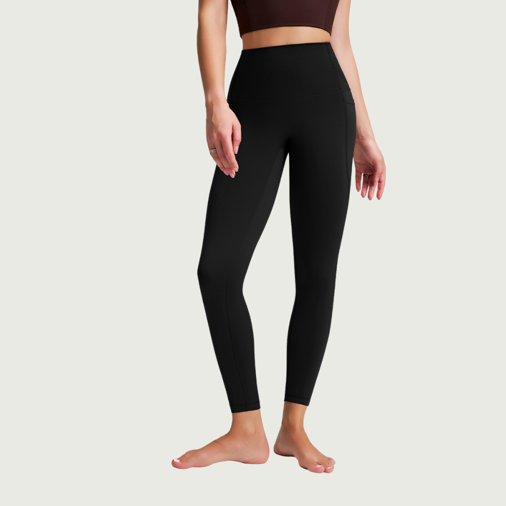Leggings da donna a vita alta con tasca laterale per yoga e ginnastica