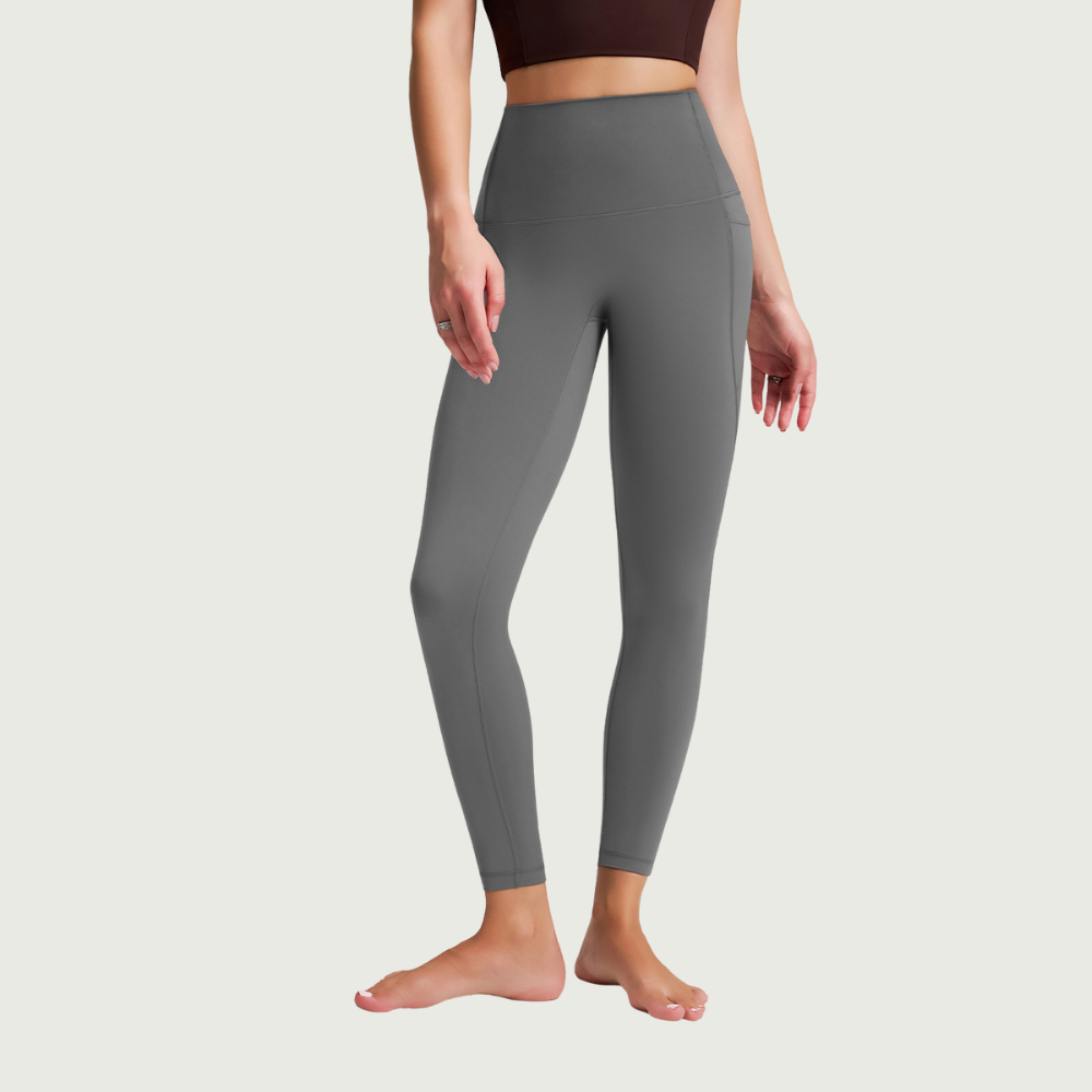 Leggings da donna a vita alta con tasca laterale per yoga e ginnastica