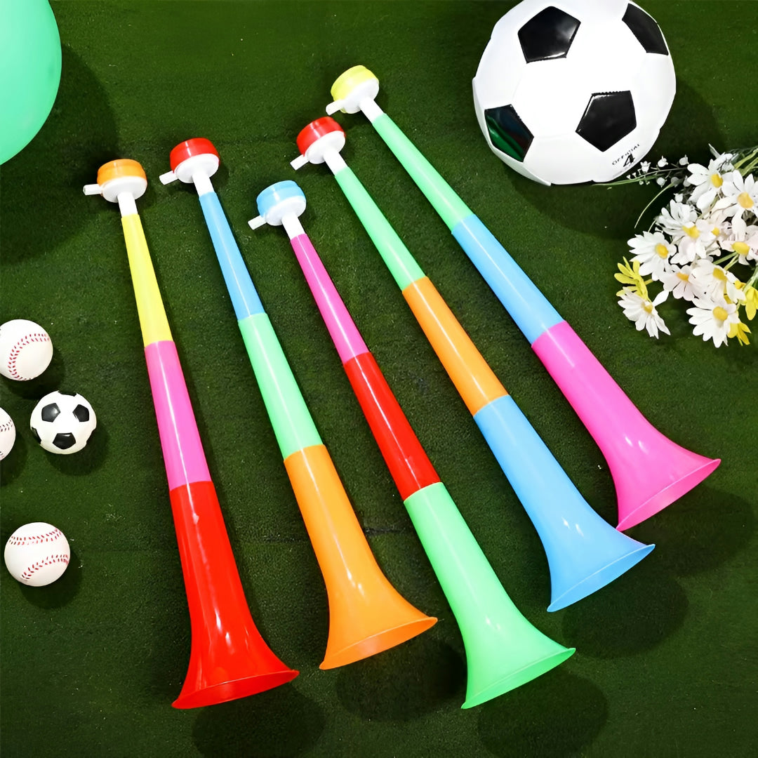 Vuvuzela World Cup Football Stadium Set Foldable Horn 6 Pieces