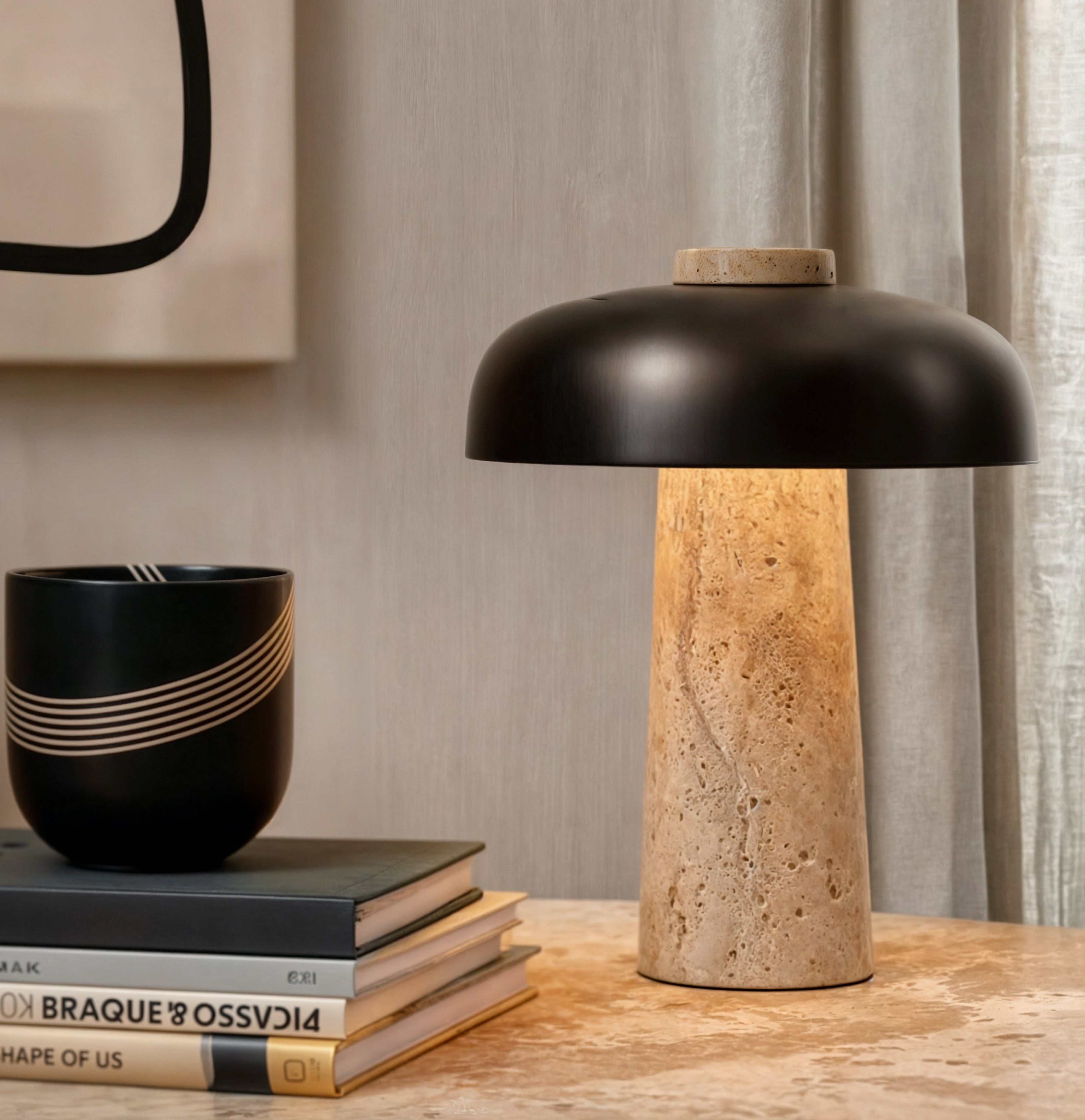 Amara Moderna Lampada da Tavolo - Eleganza Senza Tempo e Versatilità