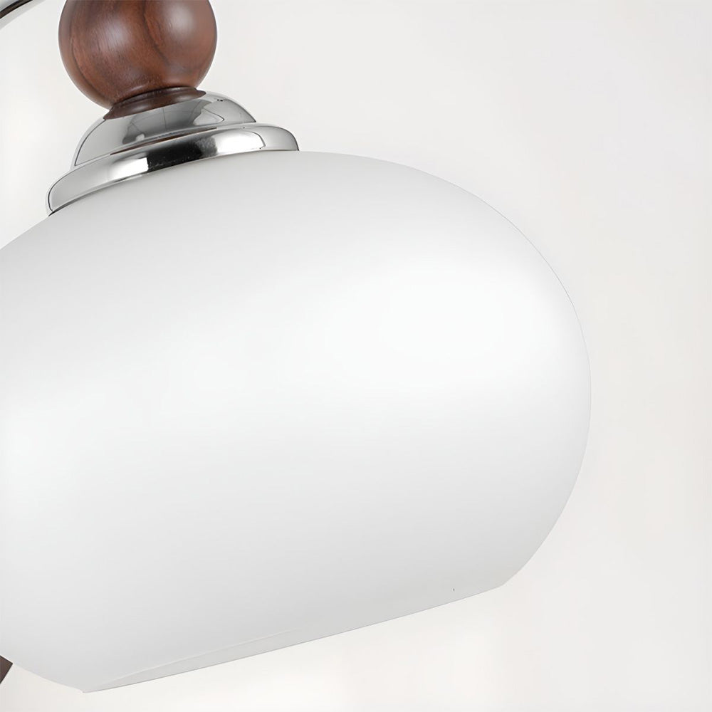 Candeeiro de Parede com Cúpula de Vidro em Forma de Cogumelo Moderno