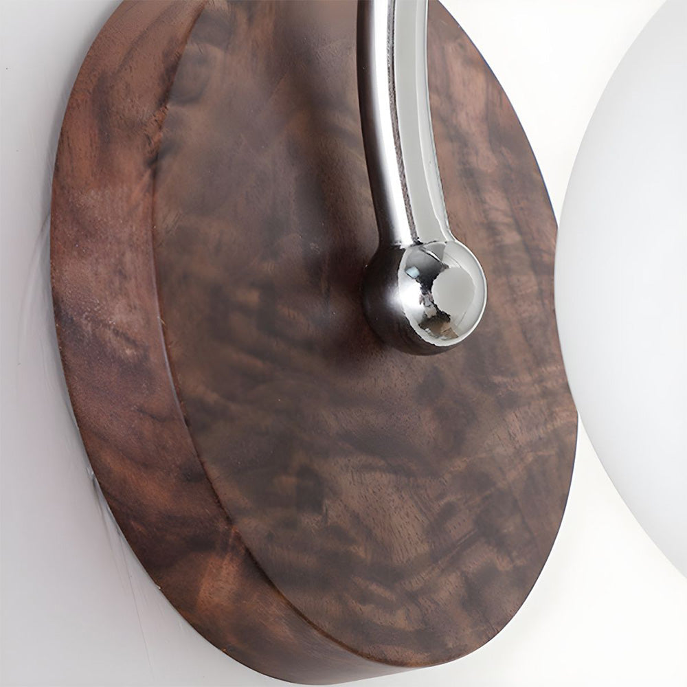 Candeeiro de Parede com Cúpula de Vidro em Forma de Cogumelo Moderno
