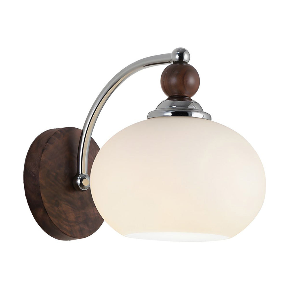 Candeeiro de Parede com Cúpula de Vidro em Forma de Cogumelo Moderno