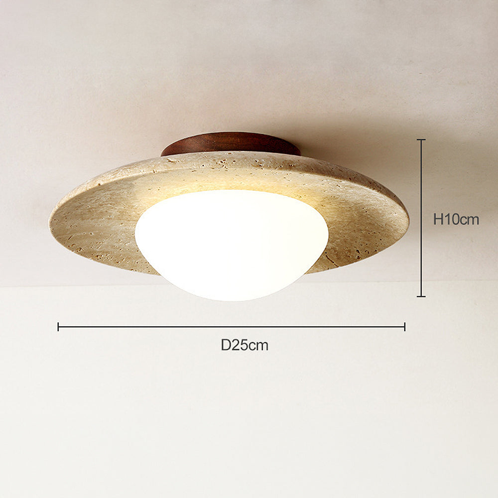 Industriale Moderna Lampada da Parete in Pietra Beige