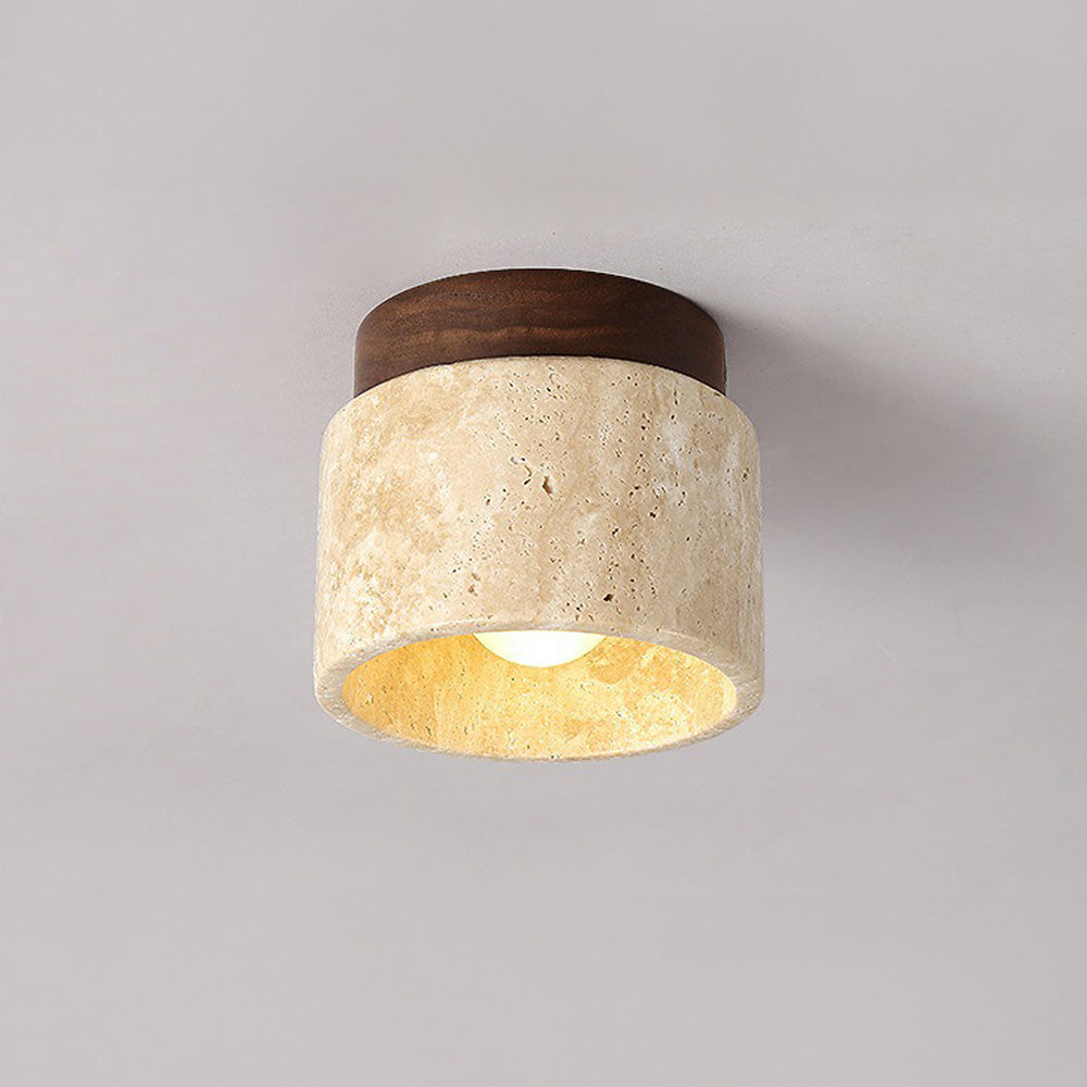 Industriale Moderna Lampada da Parete in Pietra Beige
