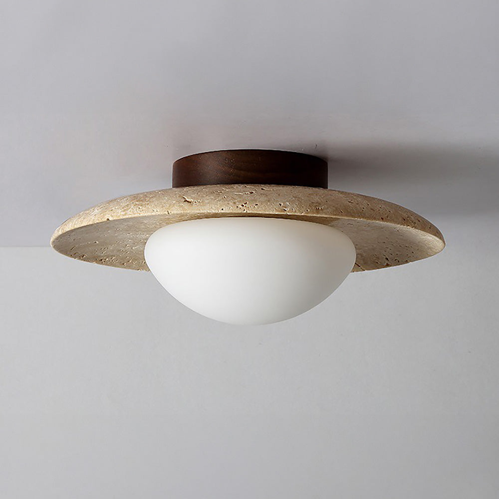 Industriale Moderna Lampada da Parete in Pietra Beige