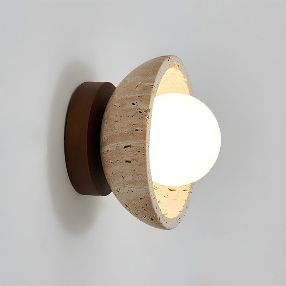 Industriale Moderna Lampada da Parete in Pietra Beige