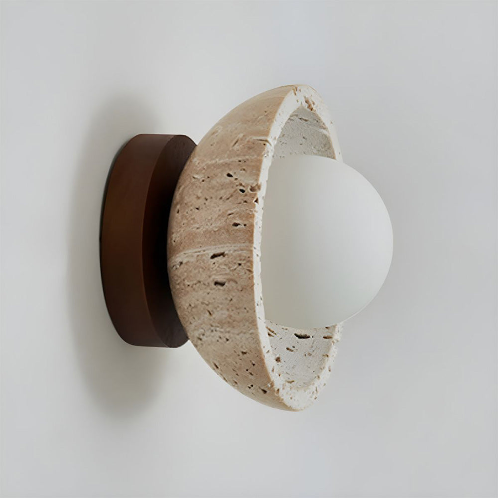 Industriale Moderna Lampada da Parete in Pietra Beige