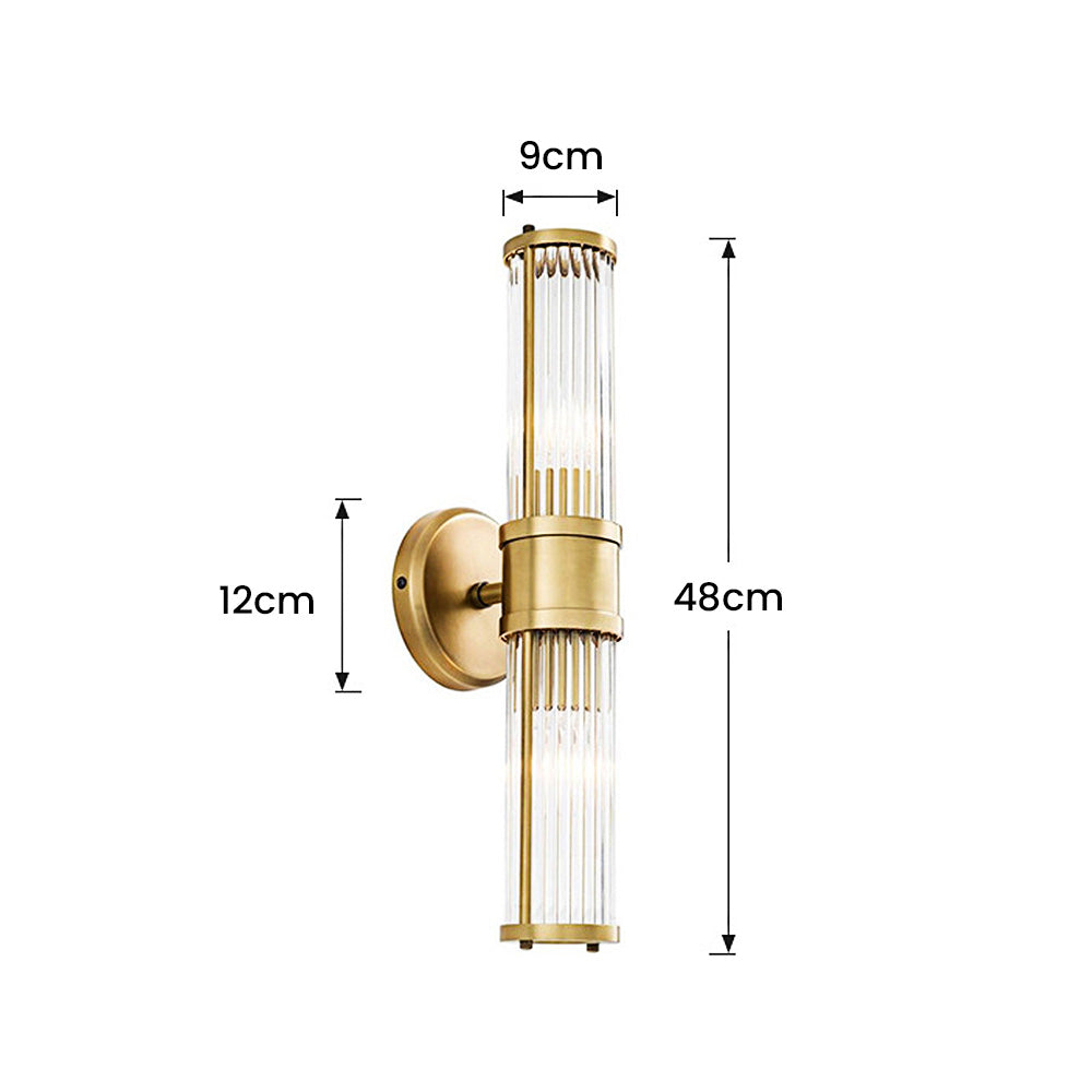 Lampade da parete per bagno di lusso classiche in oro