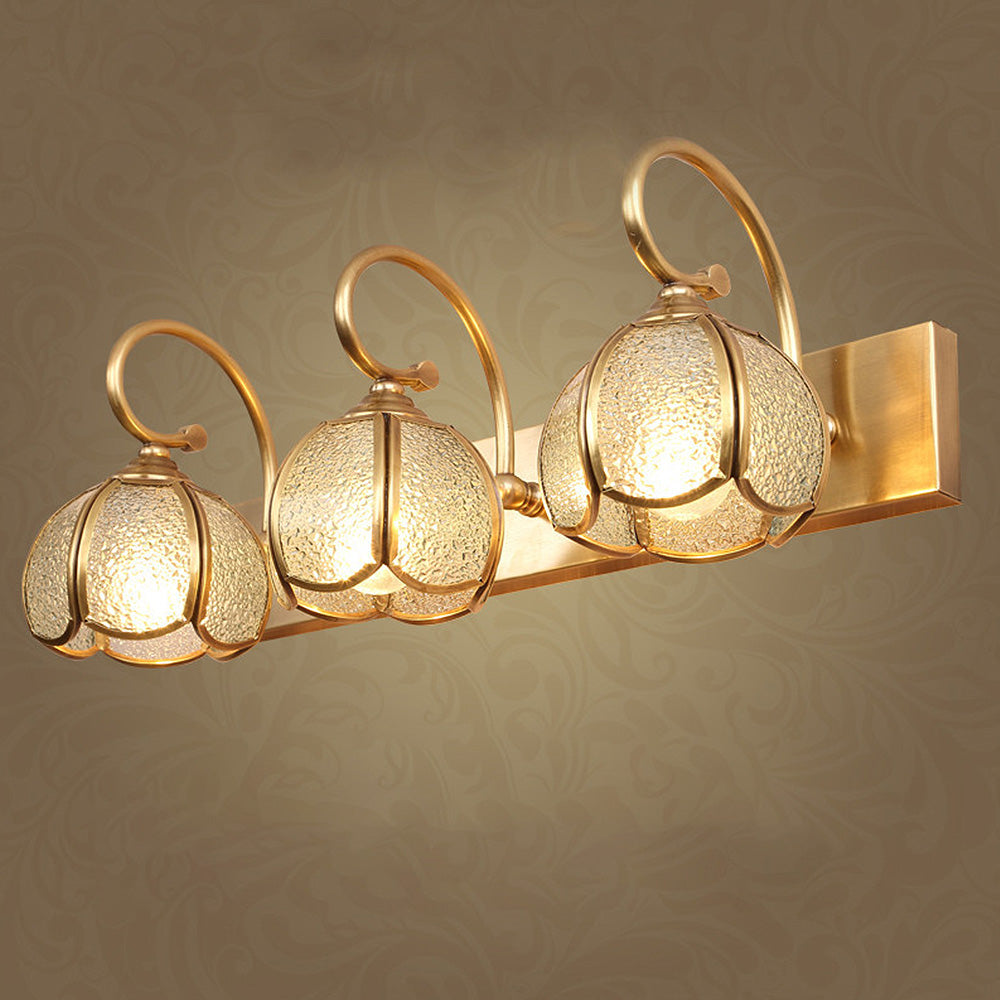 Lampada da parete da bagno classica a più teste