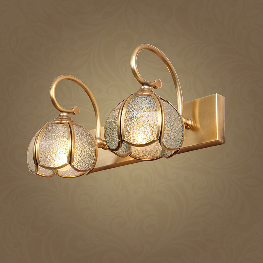 Lampada da parete da bagno classica a più teste