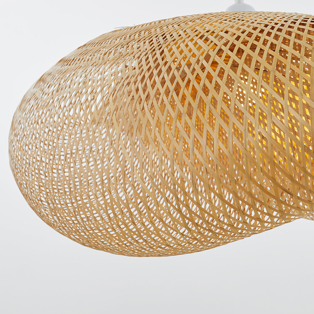 Candeeiro suspenso ZenBamboo LED Esferas de Bambu para Quarto