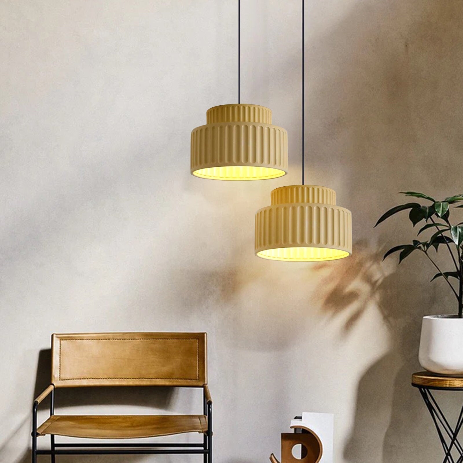 Bauhaus Semplice Moderna Lampada a Sospensione in Resina