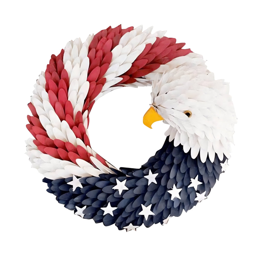 Eagle Wreath Wall Decoration Indoor Veterans Hanging Ornament
