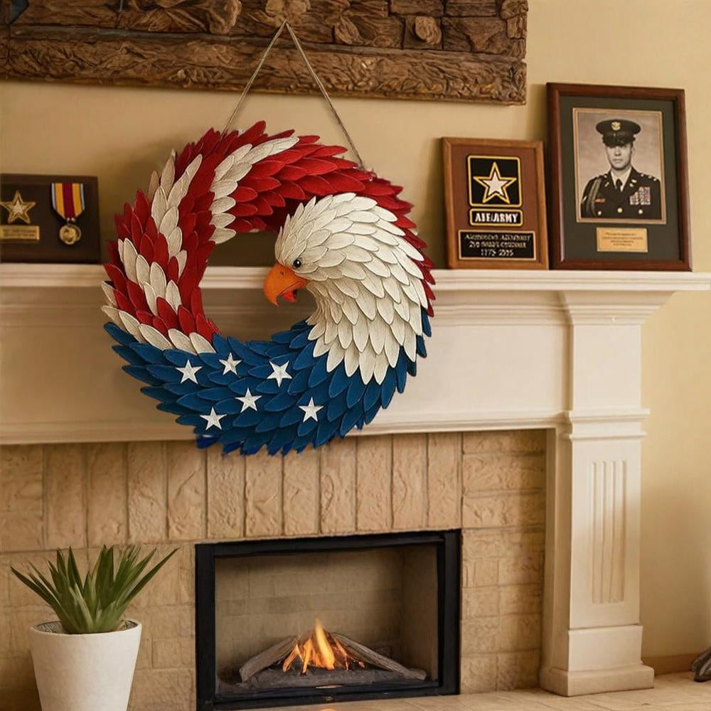 Arte de Parede Guirlanda de Águia Exterior Interior Tema Veteranos Pendente Decorativo
