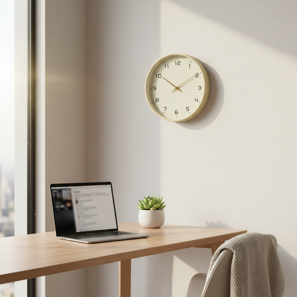 Orologio PareteLegno Design Senza Tempo Scandinavo Movimento Silenzioso