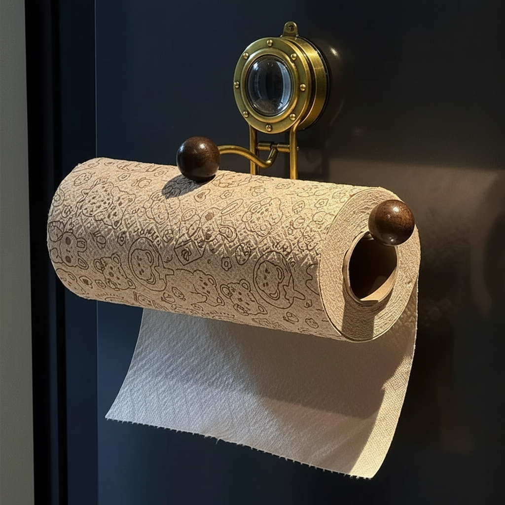 Suction Cup Toilet Paper Holder No Drilling Stainless Steel Easy Install