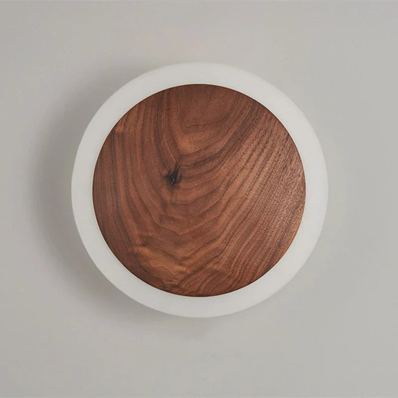 PureWalnut - Walnut Aura Wall Lamp | Natural Elegance