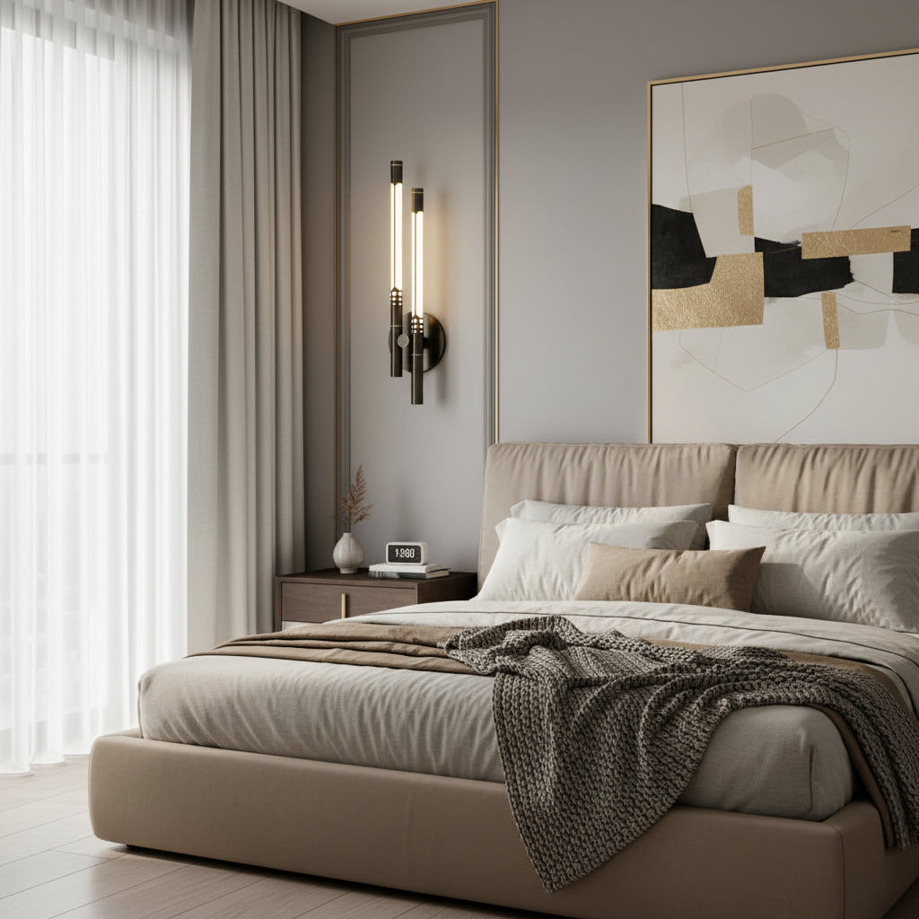 LED Wall Lamp Modern Living Room Bedroom Adjustable Light Colors
