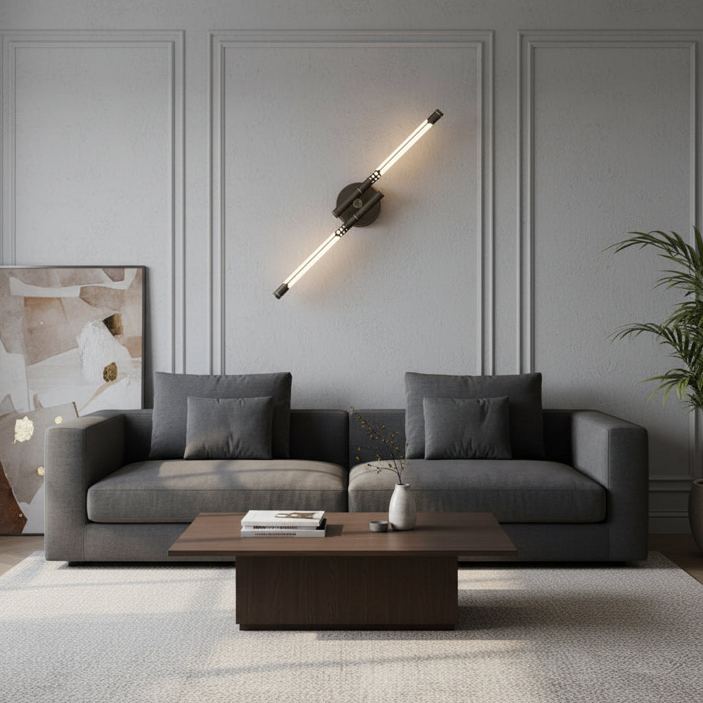 LED Wall Lamp Modern Living Room Bedroom Adjustable Light Colors