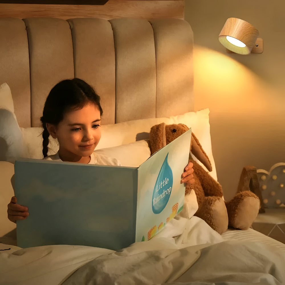 Wall Lamp LED Rechargeable Magnetic Rotating Light