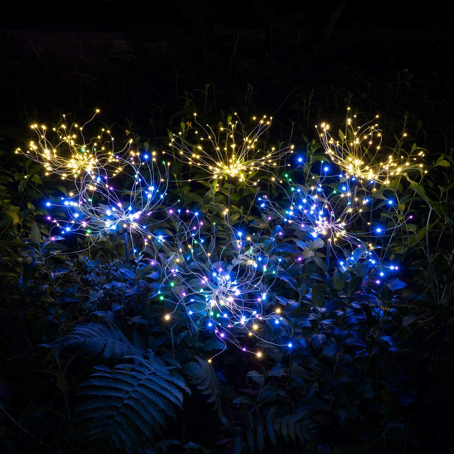 4 Pezzi Lampade da Giardino Solari per Esterni