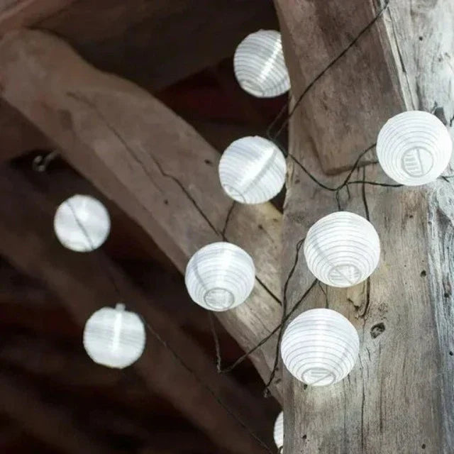 SolarGlow – Solar Lantern String Lights for Outdoors – Colorful LED Lanterns for Garden & Terrace