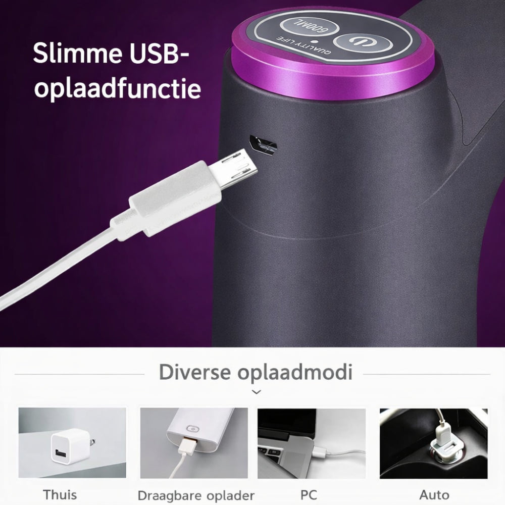 Water Dispenser Automatic USB Rechargeable Bottle Pump