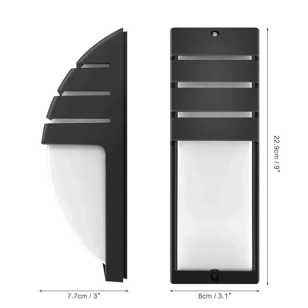 LumiWall - Waterproof LED Outdoor Lamp for Veranda – Weatherproof Wall Lamp