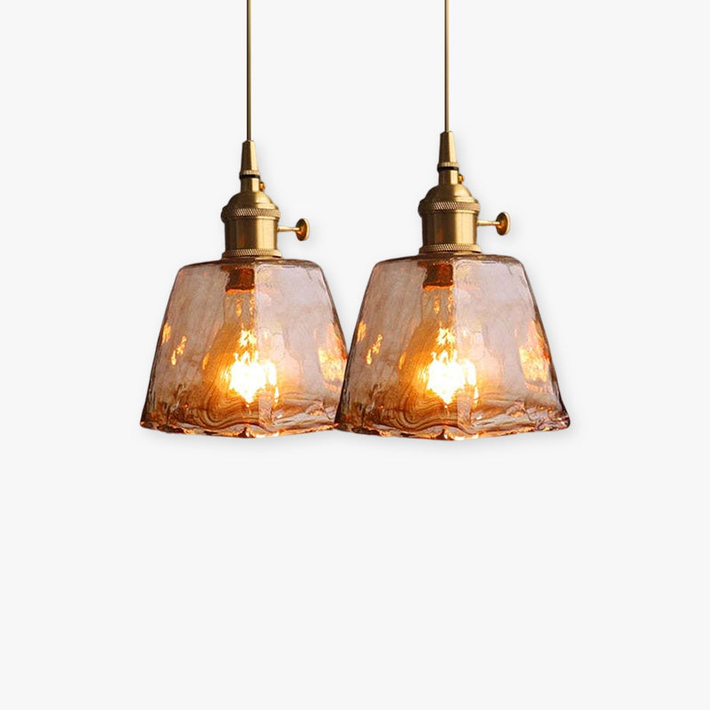 Eloise Vintage Lampade da Soffitto LED in Metallo Dorato e Vetro per Camera da Letto, Soggiorno, Sala da Pranzo