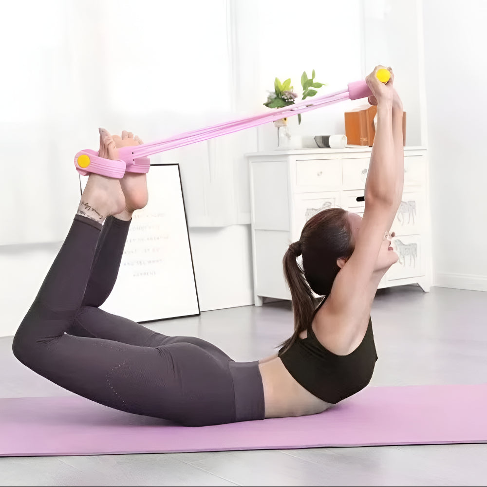Set di Bande di Resistenza con Pedali per Fitness, Fascia per Allenamento Corpo Intero