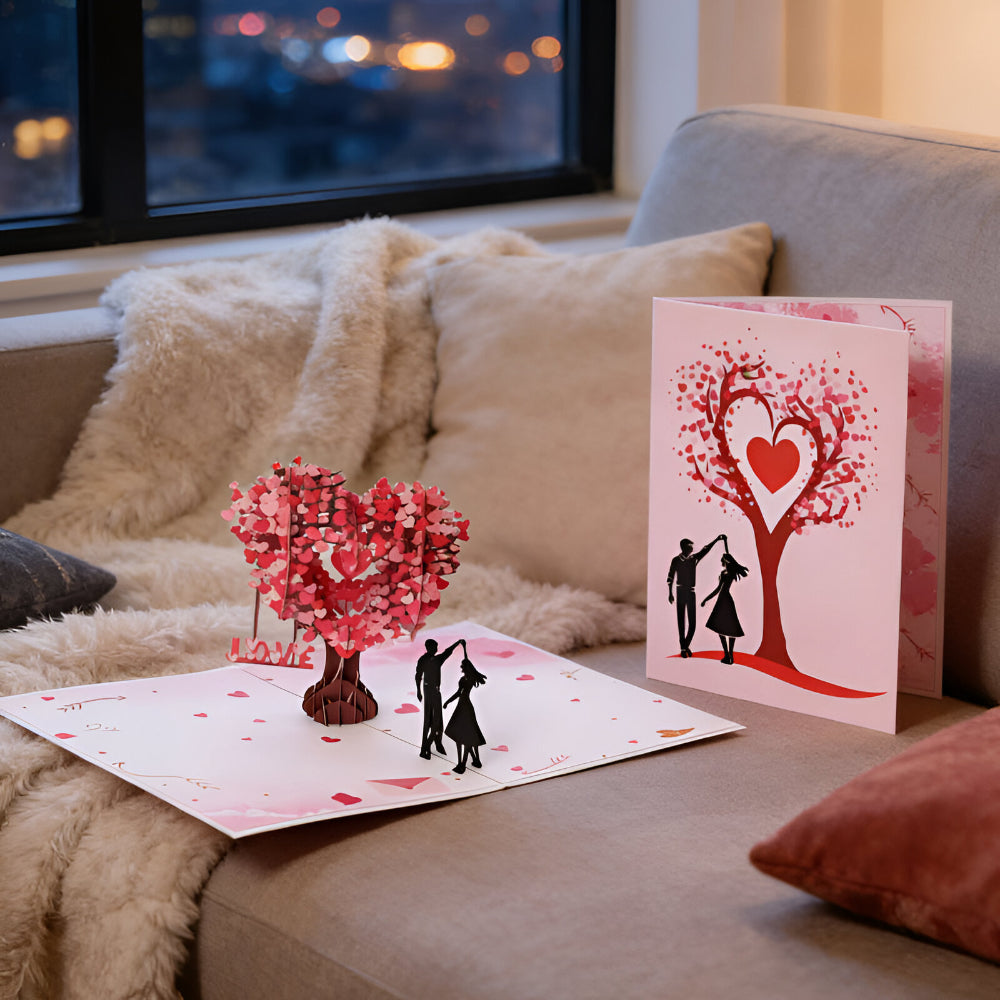 Biglietto Auguri Pop Up 3D Romantico Carta