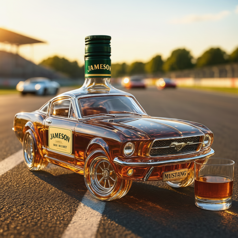 Decanter Whisky Vetro Forma Auto Decorativo