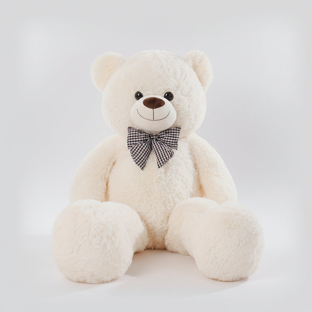 Pluche Teddybeer Strik Kids Volwassenen Wit