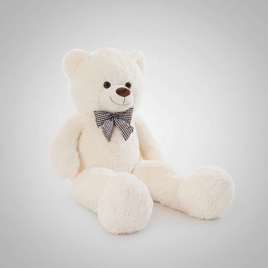 Pluche Teddybeer Strik Kids Volwassenen Wit