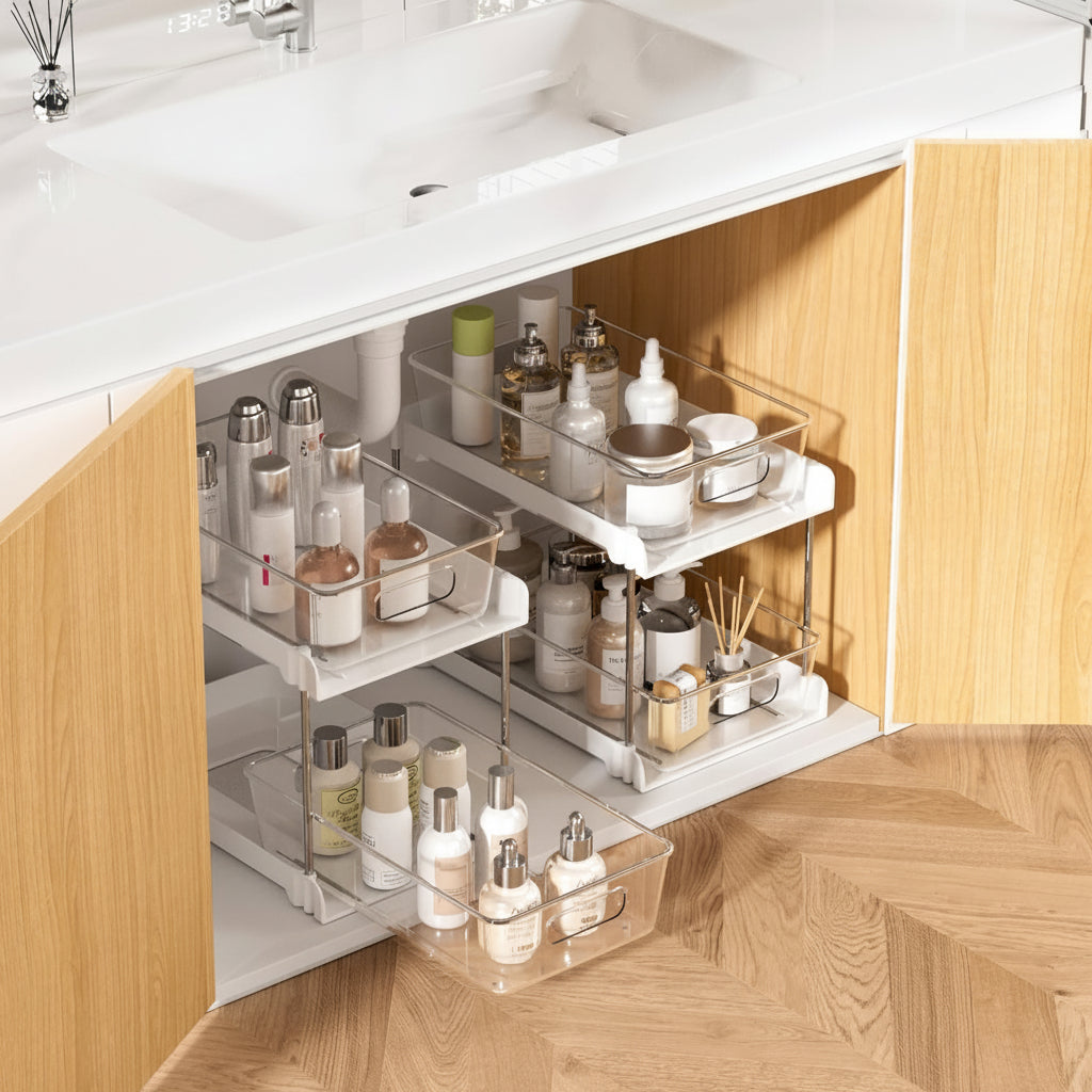 Organizzatore Mobile Inferiore Contenitori Multifunzionali Bagno