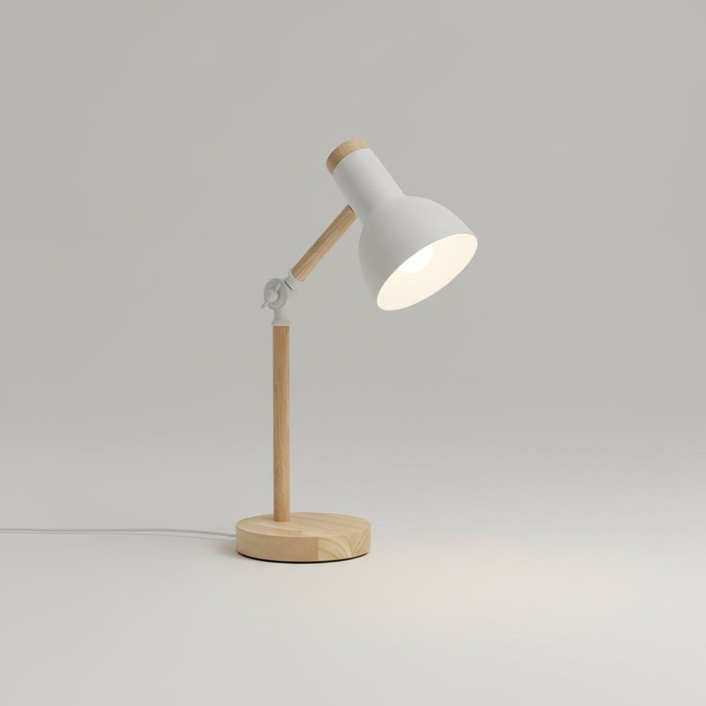 Desk Lamp Adjustable Wooden Scandinavian Modern Table Light