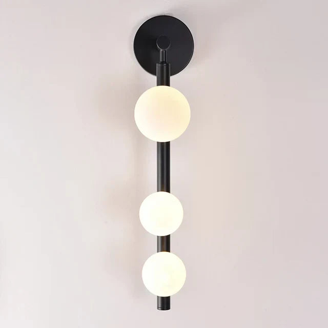 GoldenSphere - Modern Golden Wall Lamp with Glass Globes
