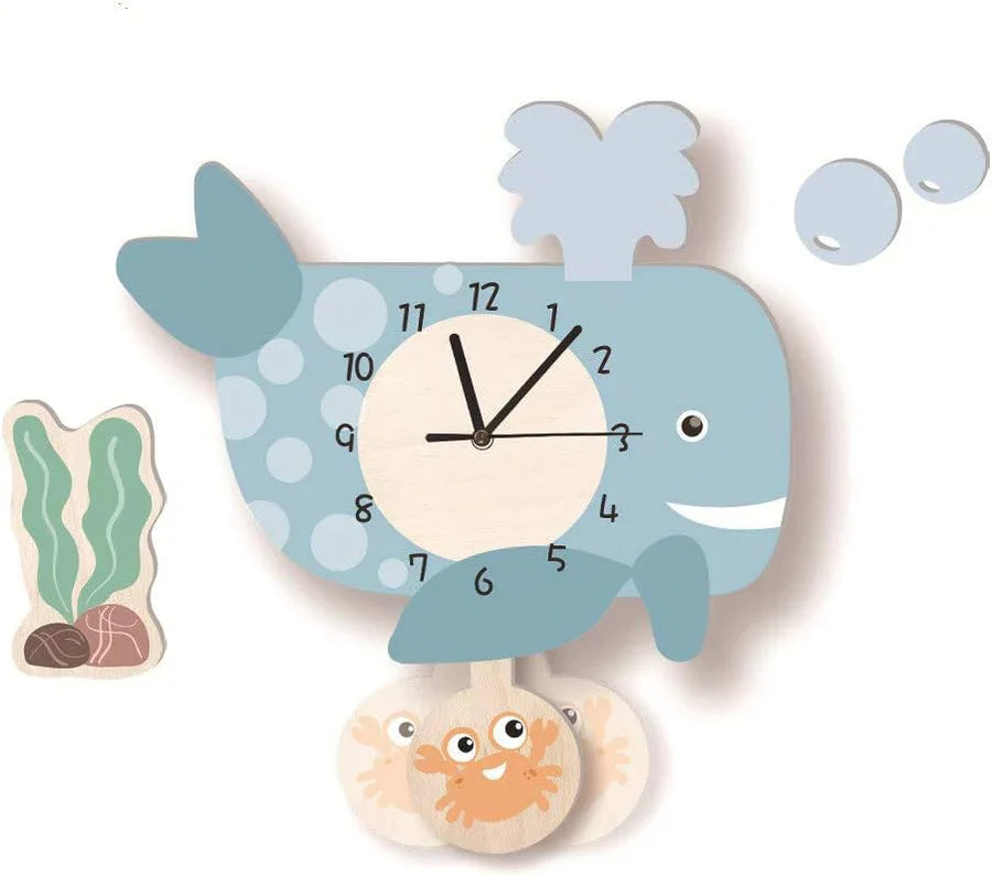 Orologio a pendolo per bambini con design di animali