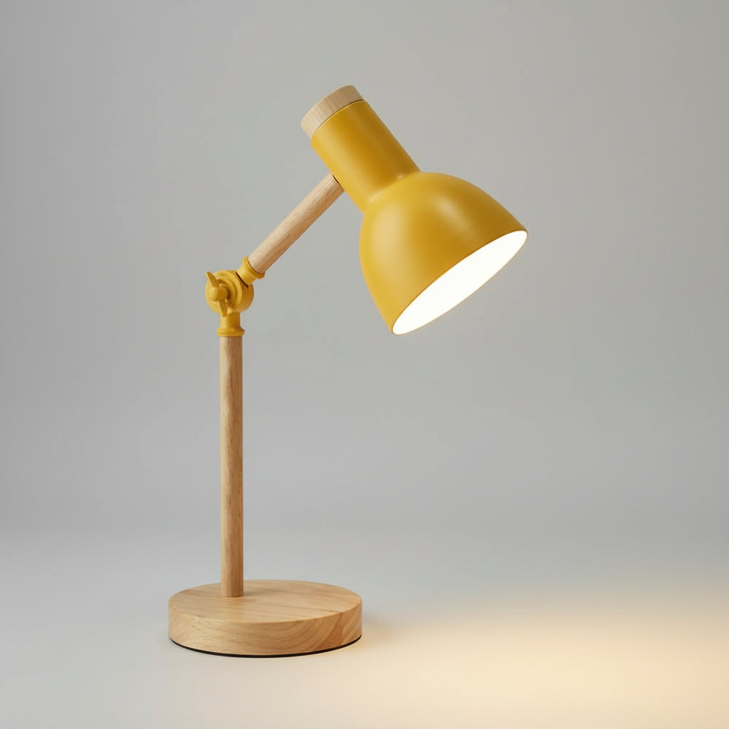 Desk Lamp Adjustable Wooden Scandinavian Modern Table Light