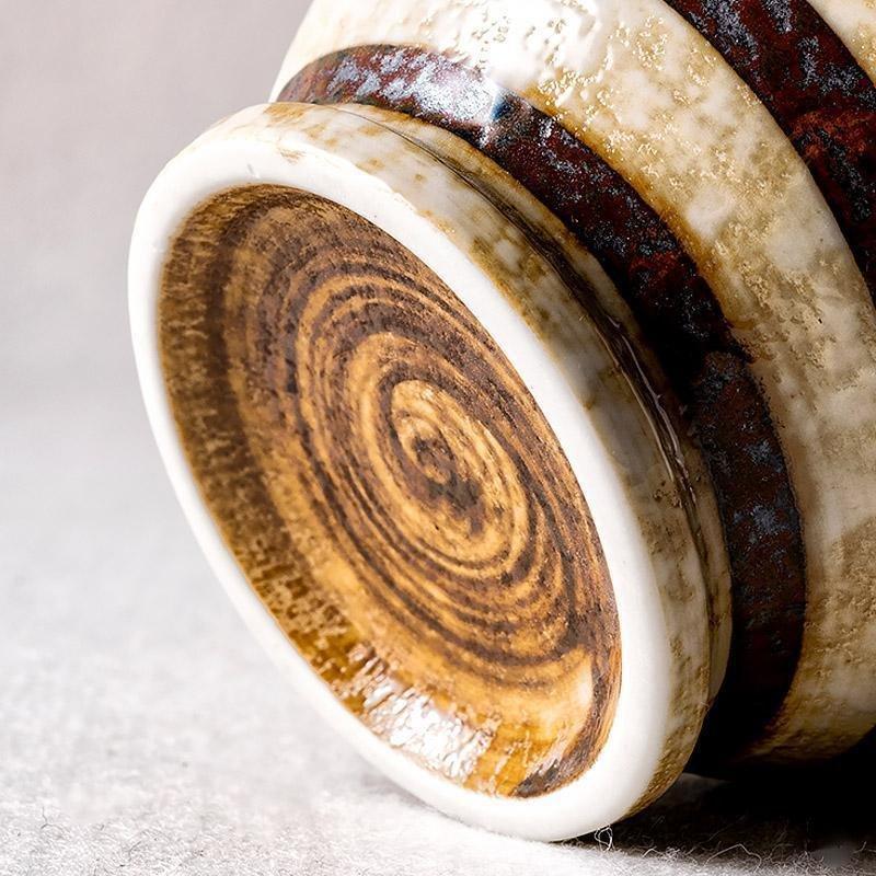 Conjunto de 2 Peças Chávena e Pires de Chá Matcha em Pedra