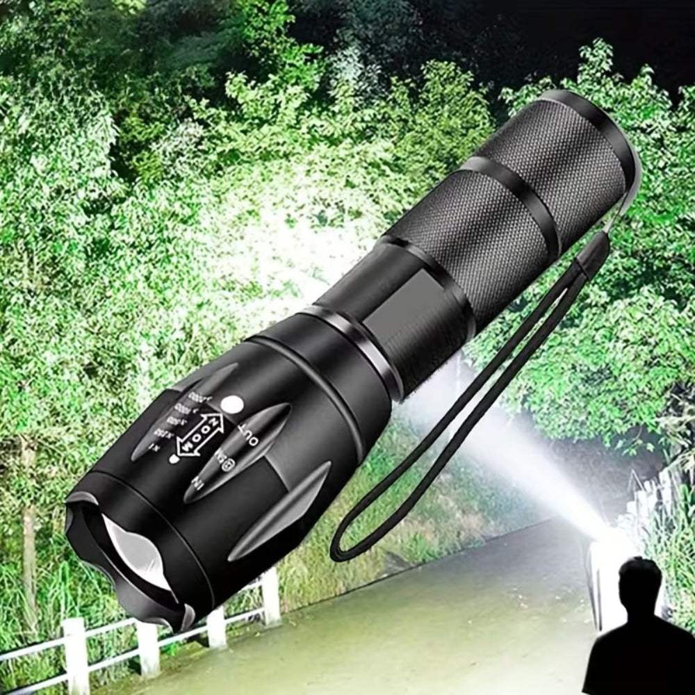 Flashlight Walking LED Adjustable Powerful Hiking Emergency Light